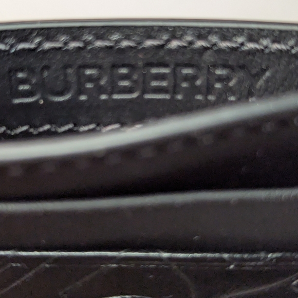 Burberry Leather Monogram Card Case NWOT - Picture 5 of 6